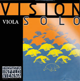 Vision Solo Viola D String - Chrome
